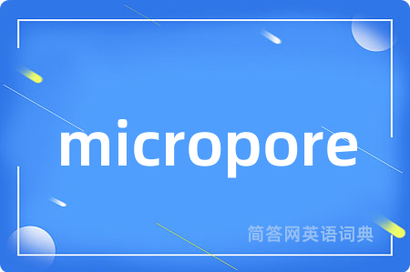 micropore是什么意思,micropore的中文翻译 micropore