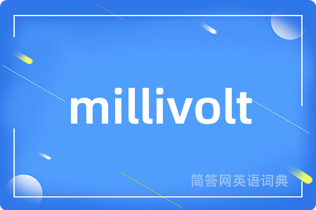 millivolt