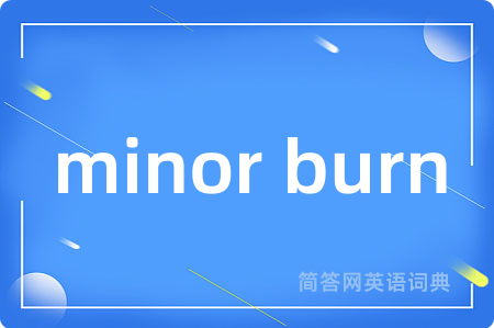 minor burn