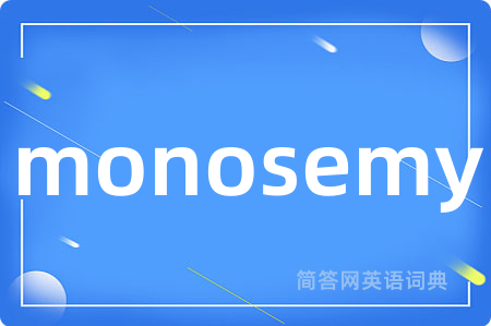 monosemy