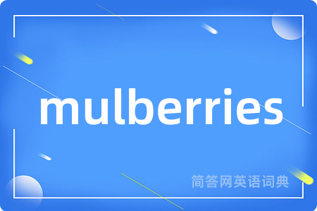 mulberries是什么意思,mulberries的中文翻译 mulberries