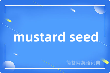 mustard seed是什么意思,mustard seed的中文翻译 mustard seed