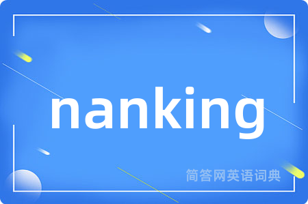 nanking是什么意思,nanking的中文翻译 nanking
