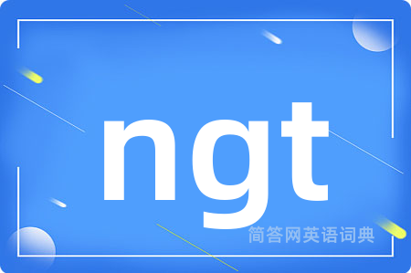 ngt是什么意思,ngt的中文翻译 ngt