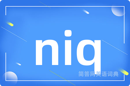 niq是什么意思,niq的中文翻译 niq