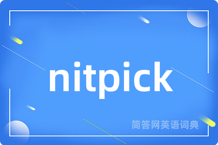 nitpick