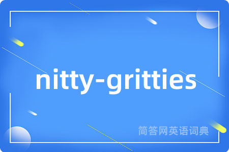 nitty-gritties