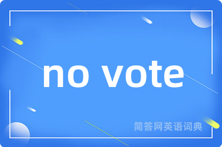 no vote