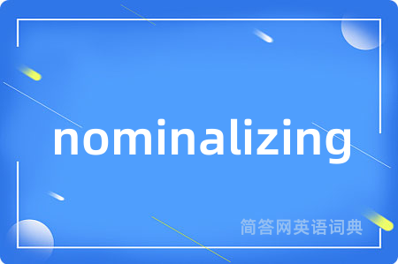 nominalizing