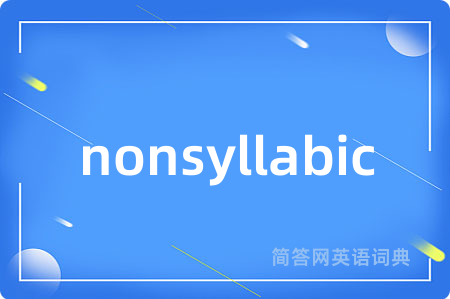 nonsyllabic