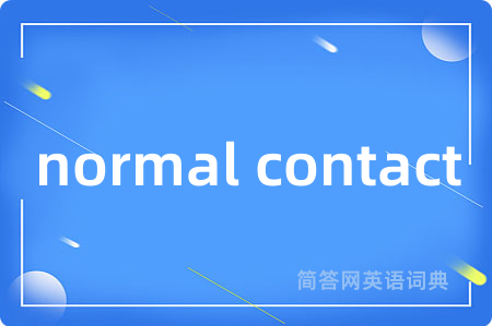 normal contact