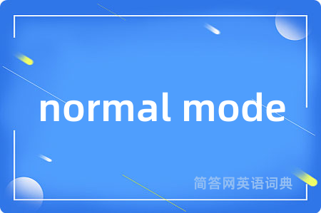 normal mode