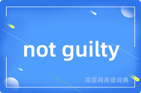 not guilty