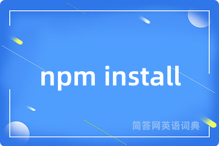 npm install