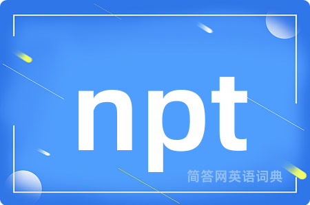 npt是什么意思,npt的中文翻译 npt