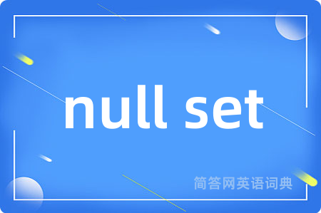 null set