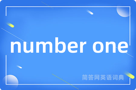 number one