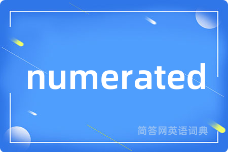 numerated