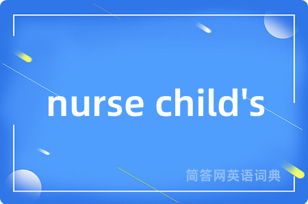 nurse child's