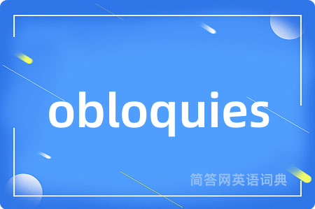obloquies