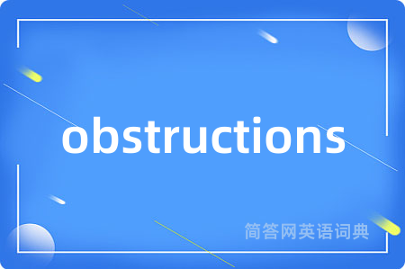 obstructions