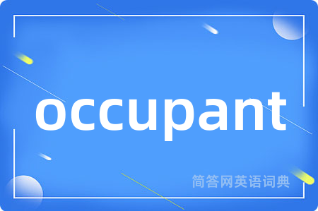 occupant