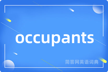occupants