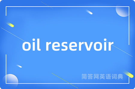 oil reservoir是什么意思,oil reservoir的中文翻译 oil reservoir