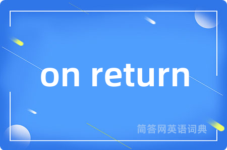 on return