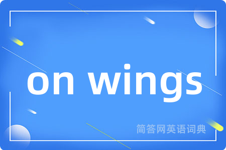 on wings