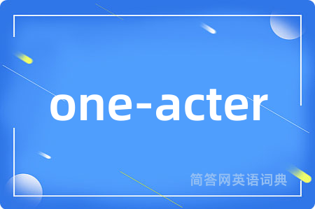 one-acter
