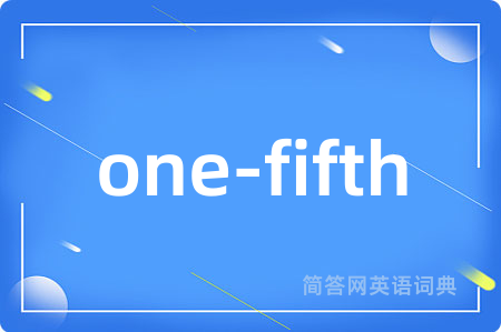 one-fifth
