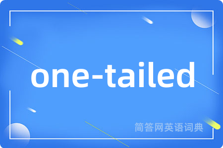 one-tailed