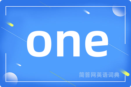 one