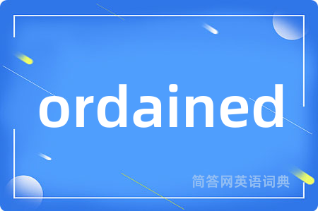 ordained