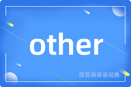 other是什么意思,other的中文翻译 other