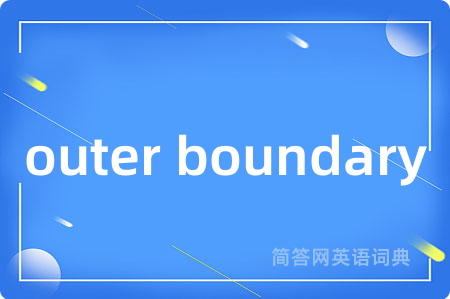 outer boundary