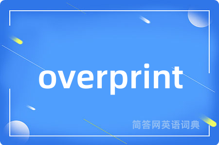 overprint