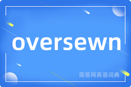 oversewn
