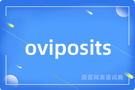 oviposits
