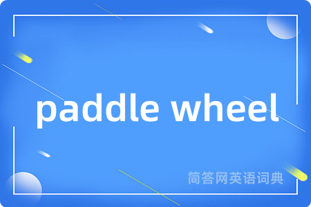 paddle wheel