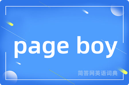 page boy