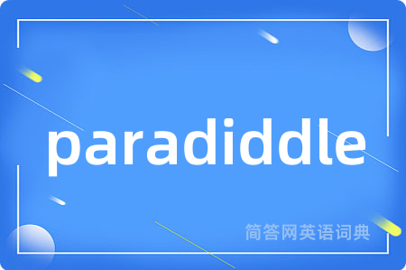 paradiddle