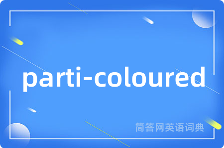parti-coloured