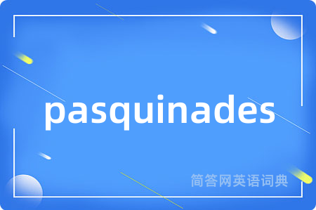 pasquinades