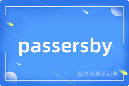 passersby