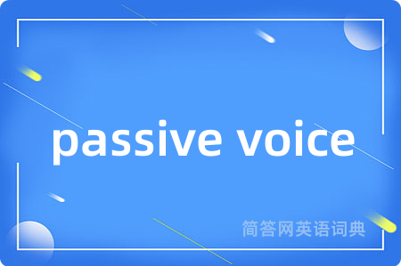 passive voice