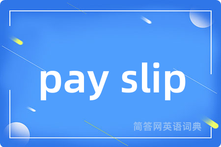 pay slip