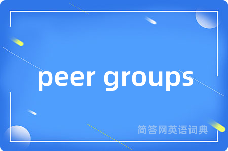 peer groups