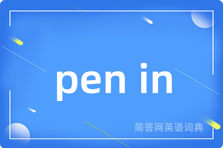 pen in